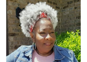 1b/60B Afro Wig Kap w/ Red Band