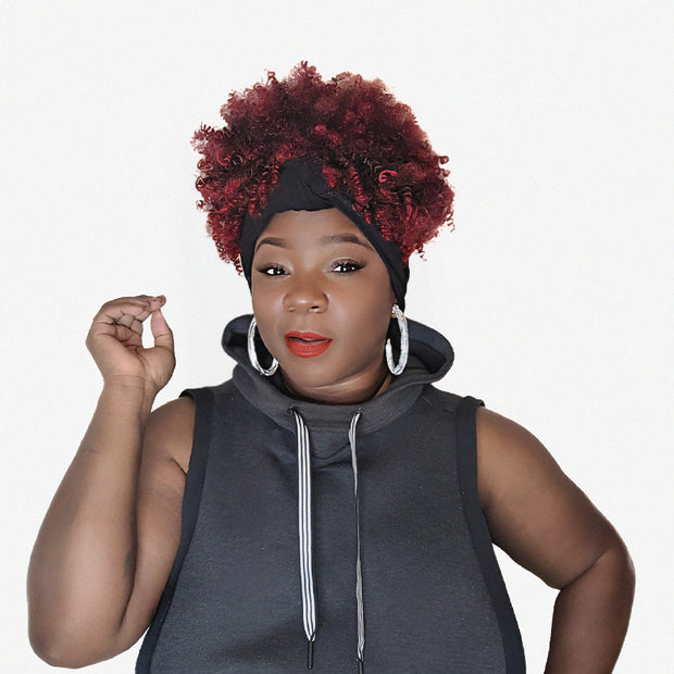 1b/ J99 Afro Wig Kap w/o Bang