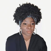 1b/ Afro Wig Kap w/o Bang