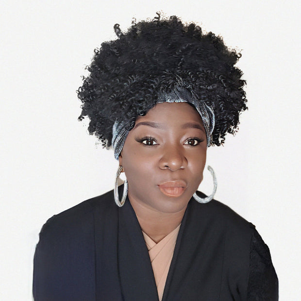 1b/ Afro Wig Kap w/o Bang
