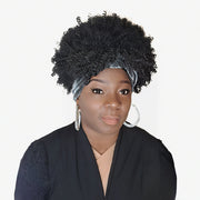 1b/ Afro Wig Kap w/o Bang
