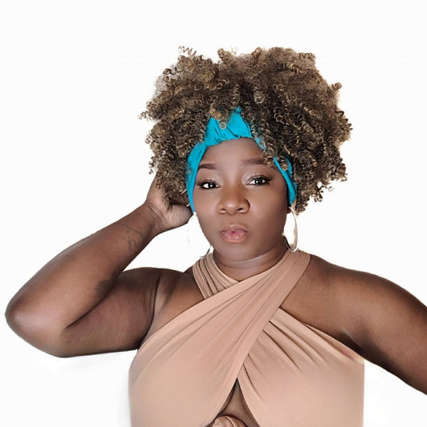 1b/27 Afro Wig Kap w/o Bang