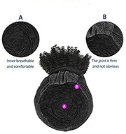 1b Afro Wig Kap w/ Bang