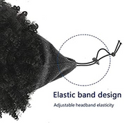 1b Afro Wig Kap w/ Bang